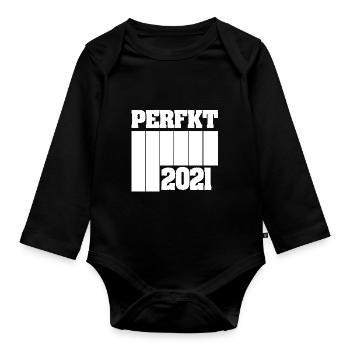Einzigartig 2021 - Baby Bio-Langarm-Body - Schwarz - Vorne