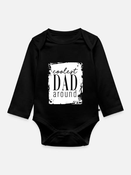 Bester Papa - Baby Bio-Langarm-Body - Schwarz