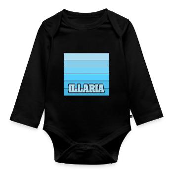 Cadeau pour Illaria - Body Bébé bio manches longues - noir - Devant