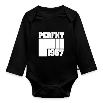 Unique 1957 - Body Bébé bio manches longues - noir - Devant