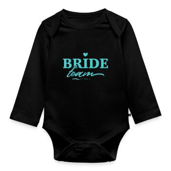Équipe Bride - Body Bébé bio manches longues - noir - Devant