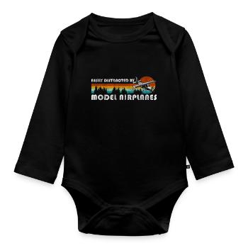 Modèle pilote Modèle Pilote Pilote d’essai - Body Bébé bio manches longues - noir - Devant