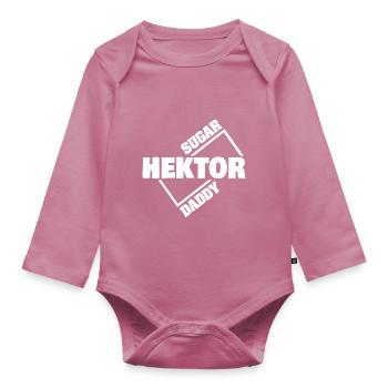 Hektor als Sugardaddy - Baby Bio-Langarm-Body - Mauve - Vorne
