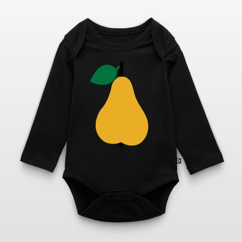 pear Organic Longsleeve Baby Bodysuit