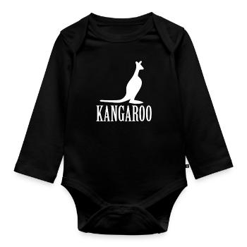 Kangaroo - Baby Bio-Langarm-Body - Schwarz - Vorne