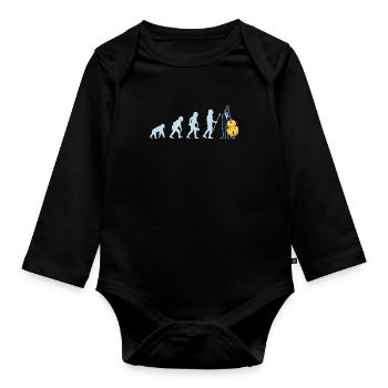 Contrebasse Contrebasse Joueur Contrebasse - Body Bébé bio manches longues - noir - Devant
