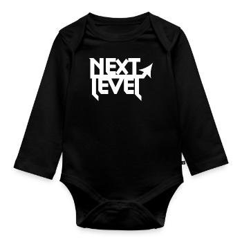 next level w - Baby Bio-Langarm-Body - Schwarz - Vorne