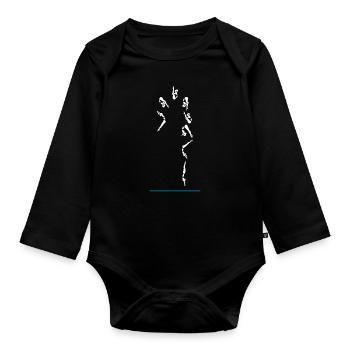 Plongée - Body Bébé bio manches longues - noir - Devant