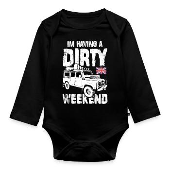 Au Having A Dirty Weekend - Body Bébé bio manches longues - noir - Devant