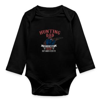 Chasse Chasse - Body Bébé bio manches longues - noir - Devant
