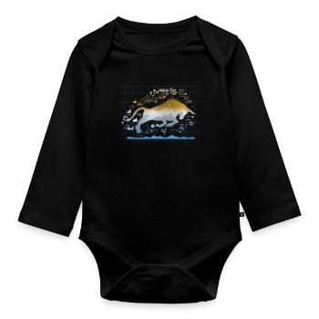Bull Stock Market Trader Forex Forex - Body Bébé bio manches longues - noir - Devant