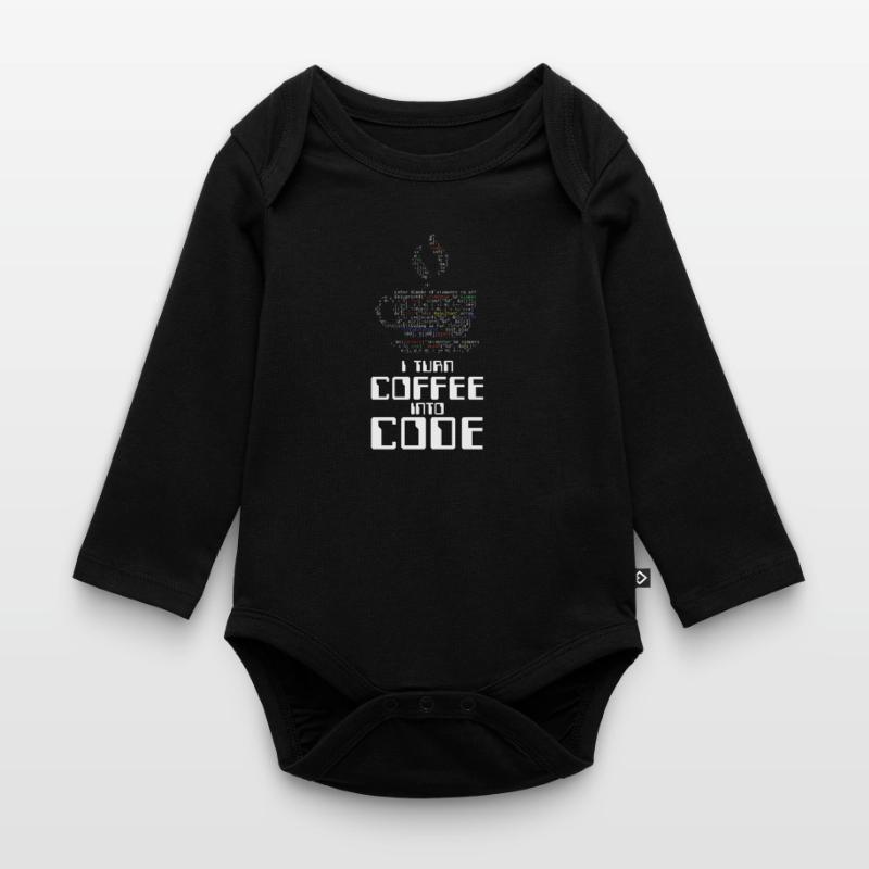 Ich verwandle Kaffee in Code-Codierer, der HTML-Geschenk codiert Baby Bio-Langarm-Body