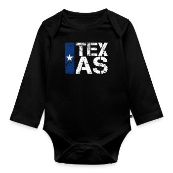 Texas - Body Bébé bio manches longues - noir - Devant
