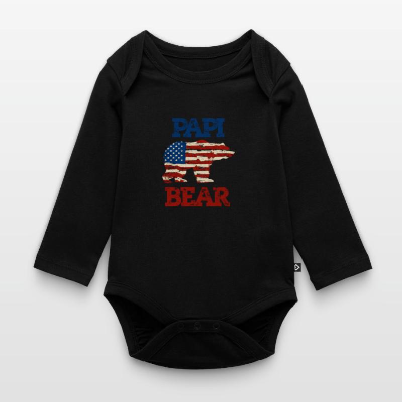 Rainbow PAPI Shirt, Retro PAPI, PAPI Sunset, PAPI Body Bébé bio manches longues