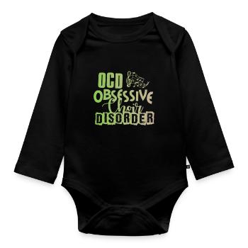 Obsessive Choir Disorder Chorus Choral Music Cadeau - Body Bébé bio manches longues - noir - Devant