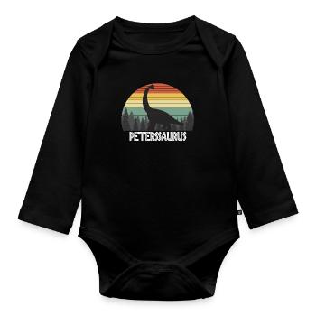 PETERSSAURUS PETERS SAURUS PETERS DINOSAUR - Organic Longsleeve Baby Bodysuit - black - Front