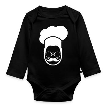 Cuire le cuisinier - Body Bébé bio manches longues - noir - Devant