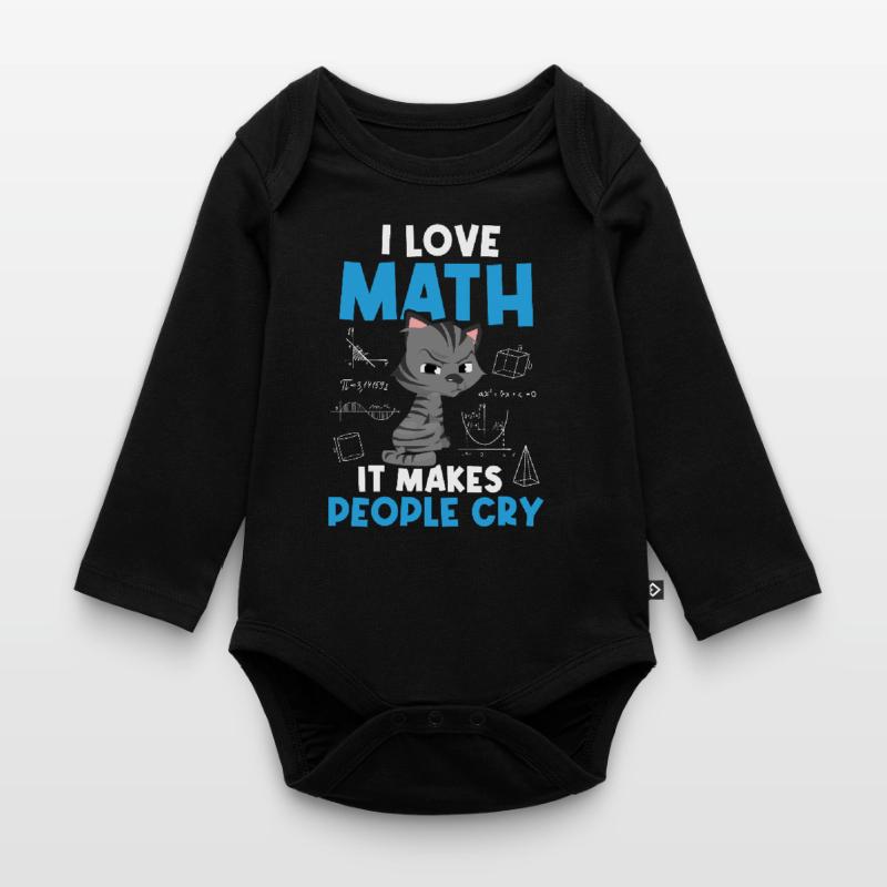 J’aime les maths Maths Maths Mathe maths Body Bébé bio manches longues