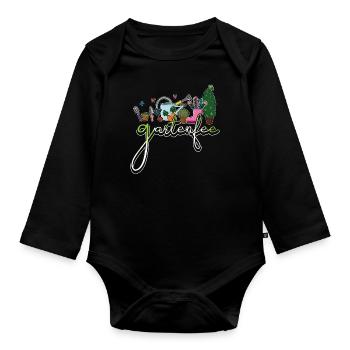 Garden Fairy Garden Fairy Gardener Gardener Gardener - Organic Longsleeve Baby Bodysuit - black - Front