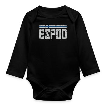 Espoo - Baby Bio-Langarm-Body - Schwarz - Vorne