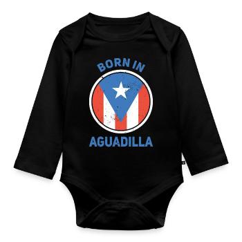 Aguadilla - Organic Longsleeve Baby Bodysuit - black - Front