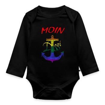 Anker Hamburg Diggi LGBTQ - Baby Bio-Langarm-Body - Schwarz - Vorne