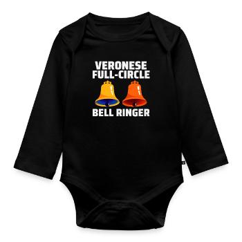 Veronese Full-Circle Bell Ringer Ringing Hobby - Body Bébé bio manches longues - noir - Devant