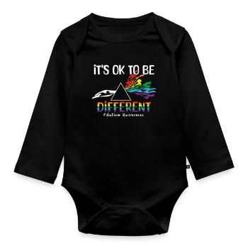 Différents Okay Special Puzzle Autism Awareness - Body Bébé bio manches longues - noir - Devant