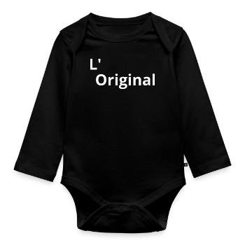 L' Original - Original - Body Bébé bio manches longues - noir - Devant