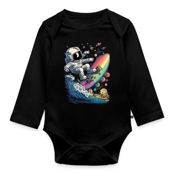 Are You Gonna Perform At The Tail-Lent Show - Baby Bio-Langarm-Body - Schwarz - Vorne
