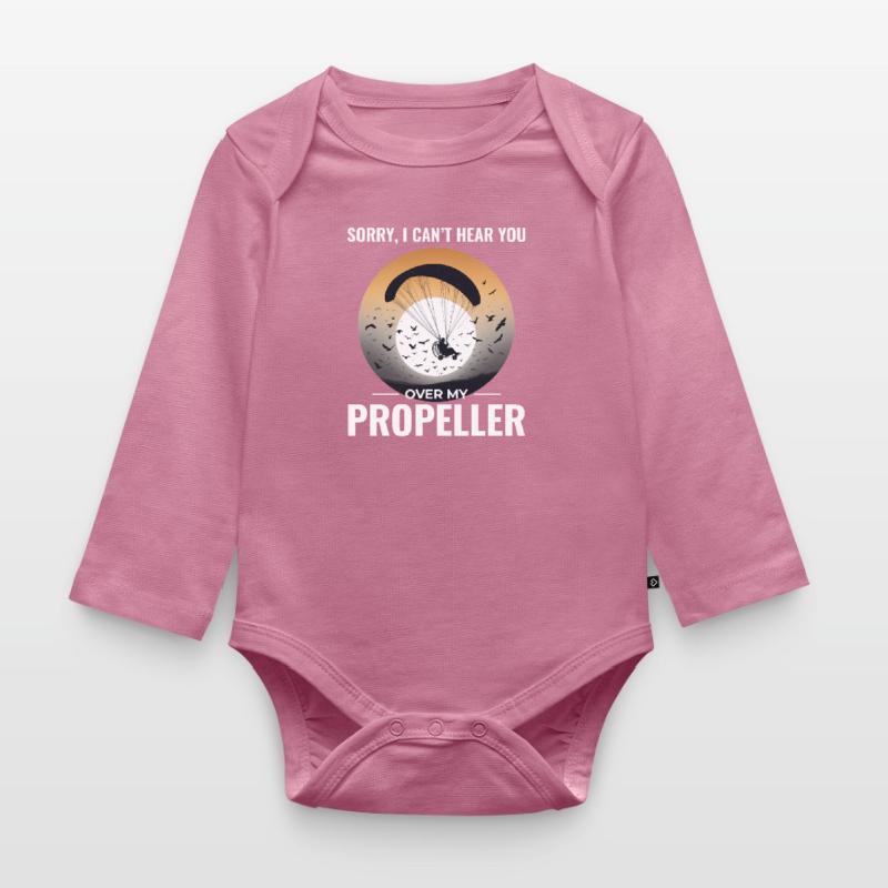 Paramotor Pilot Paramotoring Powered Paraglider Organic Longsleeve Baby Bodysuit