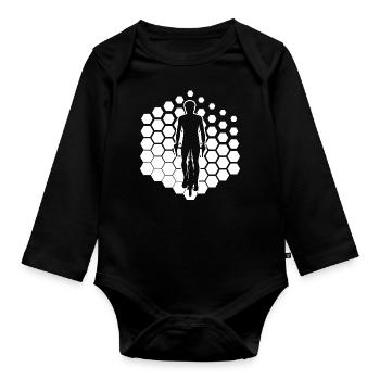 Vélo Vélo Cyclisme Vélo Cyclisme Cyclisme - Body Bébé bio manches longues - noir - Devant