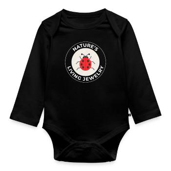 Ladybugs Insect Collector Entomology Entomologist - Organic Longsleeve Baby Bodysuit - black - Front