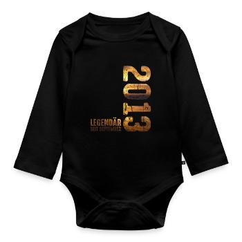Légendaire depuis septembre 2013 Anniversaire - Body Bébé bio manches longues - noir - Devant