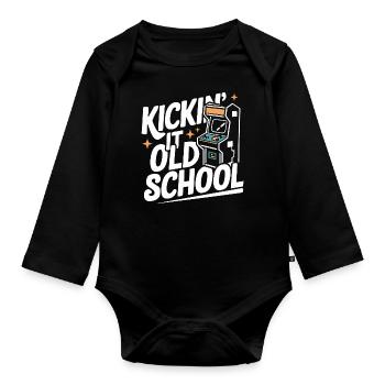 Arcade Arcade Slot Machine Gamer Gaming - Body Bébé bio manches longues - noir - Devant