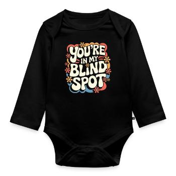 Blinde Blindheit Sehbehinderte Menschen - Baby Bio-Langarm-Body - Schwarz - Vorne