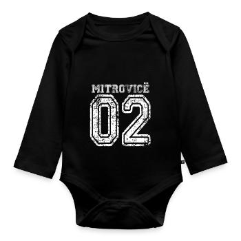 Mitrovice Mitrovica Albania Kosovo Gift 02 - Organic Longsleeve Baby Bodysuit - black - Front