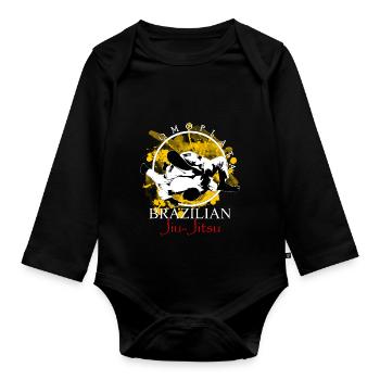 Omoplata - Bjj - Organic Longsleeve Baby Bodysuit - black - Front
