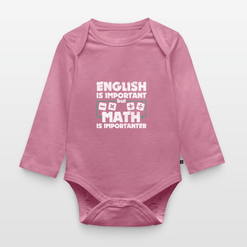 Funny Math Art Student Pun Mathematics Lovers Fun Organic Longsleeve Baby Bodysuit