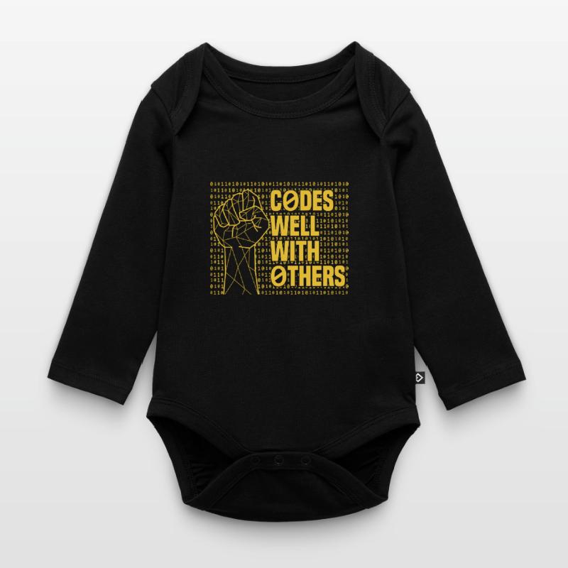 Programmer Coder Software Developer Organic Longsleeve Baby Bodysuit