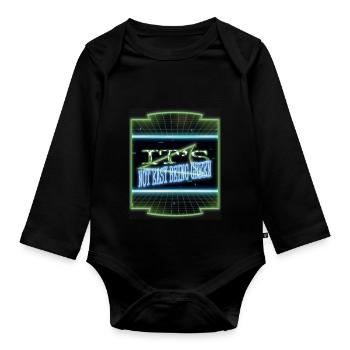 citation drôle de cul sweats à capuche et sweat-shirts jeux de mots extraterrestres - Body Bébé bio manches longues - noir - Devant