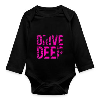 Lowered Tuning Car - Organic Longsleeve Baby Bodysuit - black - Front