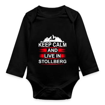 Erzgebirge Stollberg - Baby Bio-Langarm-Body - Schwarz - Vorne