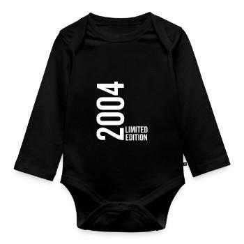 2004 Limited Edition - Baby Bio-Langarm-Body - Schwarz - Vorne