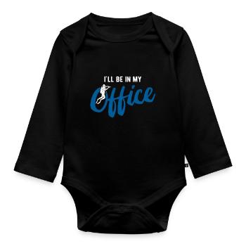 Apnoetaucher Freitaucher Taucher - Baby Bio-Langarm-Body - Schwarz - Vorne