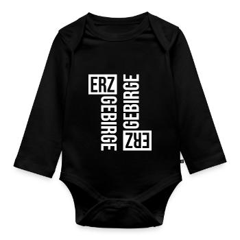 Erzgebirge Heimat liebe - Baby Bio-Langarm-Body - Schwarz - Vorne