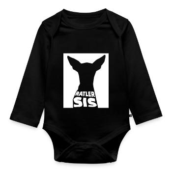 Ratler SIS - Baby Bio-Langarm-Body - Schwarz - Vorne