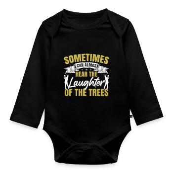 Golf Player Funny - Organic Longsleeve Baby Bodysuit - black - Front