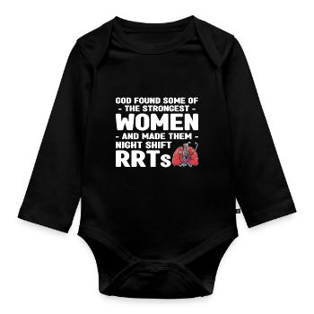 Atemtherapeut Geschenke | Atemtherapeuten Arzt - Baby Bio-Langarm-Body - Schwarz - Vorne