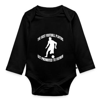 Soccer Player Soccer Team Soccer Design - Organic Longsleeve Baby Bodysuit - black - Front